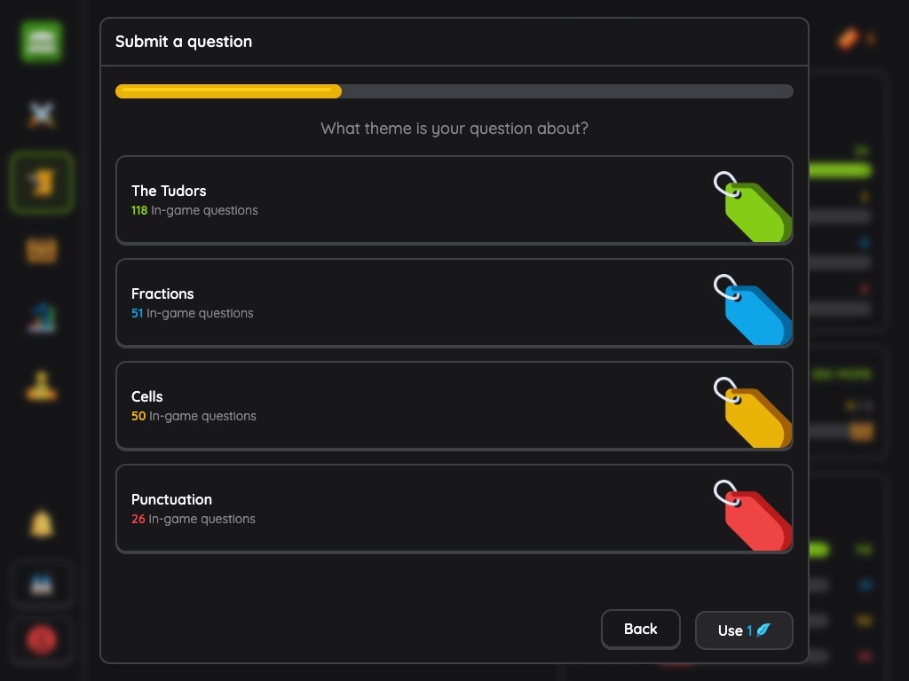 Student view - Suggesting a question