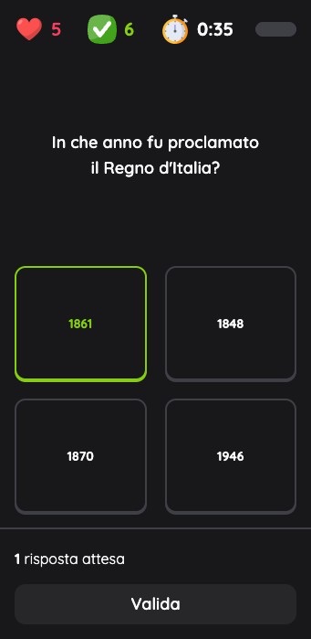 Vista studente - Risposta a una domanda
